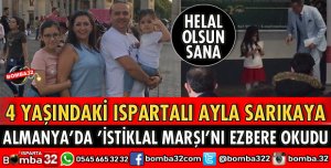 ALMANYA'DA İSTİKLAL MARŞINI EZBERE OKUDU
