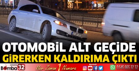 Alt geçide girerken kaldırıma çıktı 