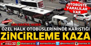ALT GEÇİT GİRİŞİNDE ZİNCİRLEME KAZA 