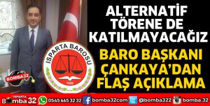 ALTERNATİF TÖRENE DE KATILMAYACAĞIZ