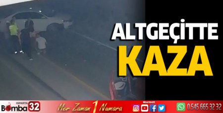 Altgeçitte kaza