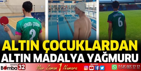 Altın çocuklardan altın madalya yağmuru