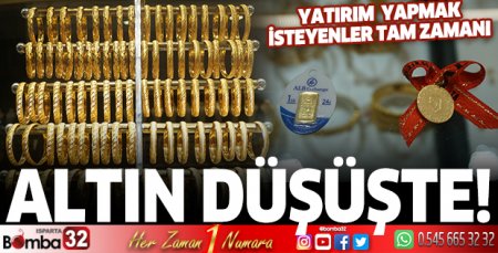 Altın düşüşte!