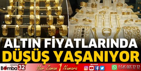Altın fiyatlarında düşüş yaşanıyor
