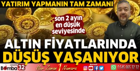 Altın fiyatlarında düşüş yaşanıyor