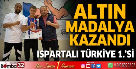Altın madalya kazandı 
