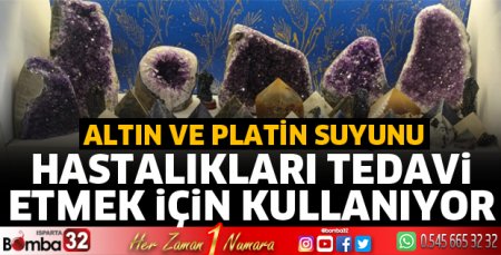 Altın ve platin suyunu tedavide kullanıyor