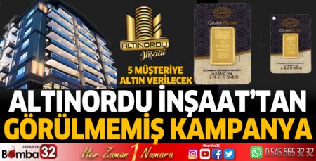 Altınordu İnşaat’tan görülmemiş kampanya
