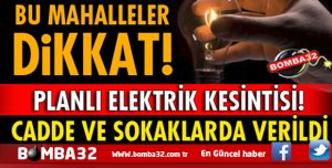AMAN  DİKKAT  ISPARTA'DA ELEKTRİK KESİNTİSİ 