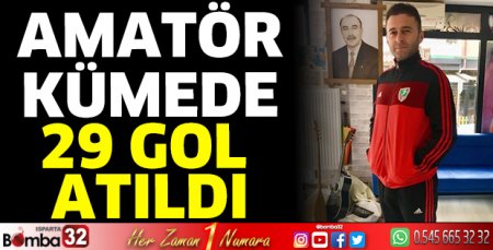 Amatör kümede 29 gol atıldı