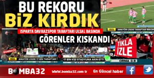 AMATÖR LİGDE TARAFTAR REKORU