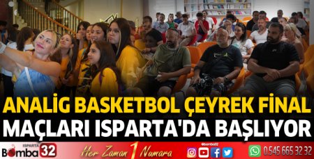 ANALİG basketbol çeyrek final müsabakaları Isparta'da başlıyor