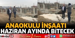 Anaokulu yapımı son hızla devam ediyor