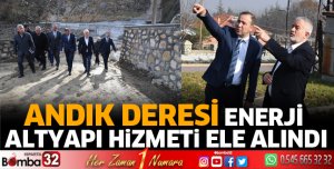 Andık Deresi enerji altyapı hizmeti ele alındı