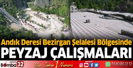 Andık Deresi’nde peyzaj çalışmaları