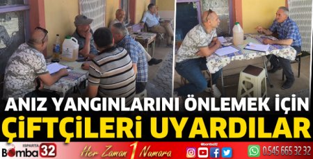 Anız yangınlarını önlemek için çiftçileri uyardılar