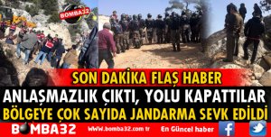 ANLAŞMAZLIK ÇIKTI YOLU KAPATTILAR