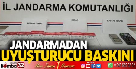 Antalya İl Jandarmadan uyuşturucu baskını