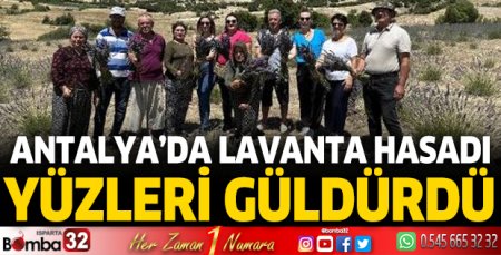 Antalya’da lavanta hasadı yüzleri güldürdü