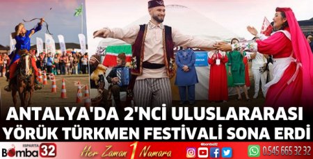 Antalya'da 2'nci Uluslararası Yörük Türkmen Festivali sona erdi