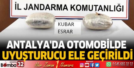 Antalya'da durdurulan otomobilde uyuşturucu ele geçirildi