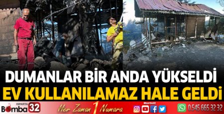 Antalya'da ev yangını