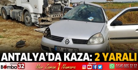 Antalya'da kaza: 2 yaralı