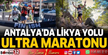 Antalya'da Likya Yolu ultra maratonu