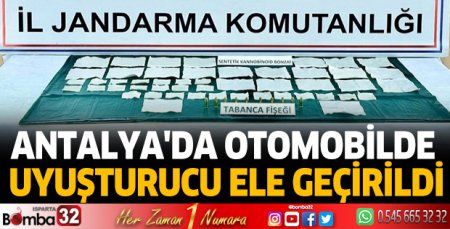Antalya'da otomobilde uyuşturucu ele geçirildi