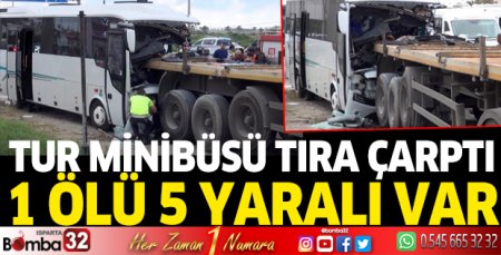 Antalya'da tur kazası; 1 ölü, 5 yaralı