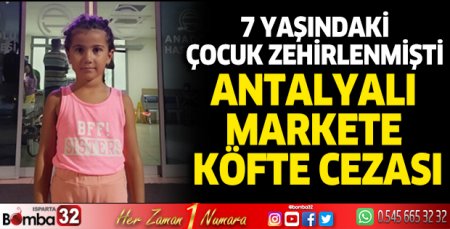 Antalyalı markete köfte cezası