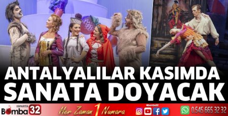 Antalyalılar kasımda sanata doyacak