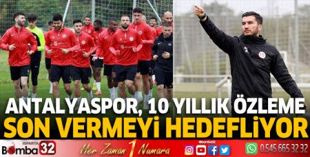 Antalyaspor, 10 yıllık özleme son vermeyi hedefliyor