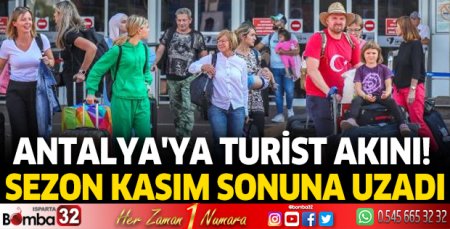 Antalya'ya turist akını