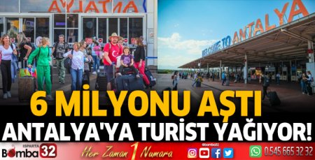 Antalya'ya turist yağıyor!