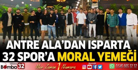 Antre Ala’dan Isparta 32 Spor’a moral yemeği