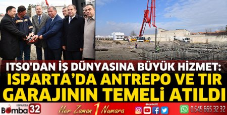 Antrepo ve tır garajının temeli atıldı