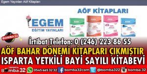 AÖF BAHAR DÖNEMİ KİTAPLARINI SAYILI KIRTASİYEDEN ALABİLİRSİNİZ