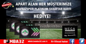 APART ALAN HER MÜŞTERİYE PLATİNUM TARAFTAR KOMBİNE KARTI HEDİYE
