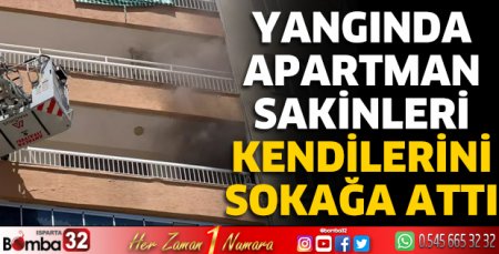Apartman sakinleri kendilerini sokağa attı