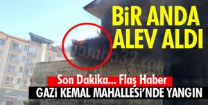 APARTMANDA YANGIN ÇIKTI!