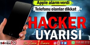 Apple alarm verdi Hacker uyarısı