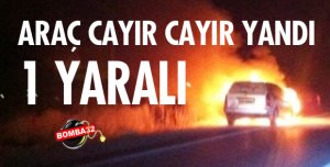 Araba Alev Alev Yandı !