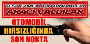Araba Alma Bahanesiyle Çaldılar