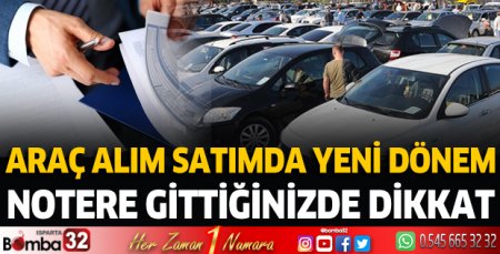 Araç alım satımında yeni dönem
