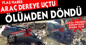 Araç Dereye Uçtu