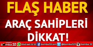 ARAÇ SAHİPLERİ DİKKAT İNDİRİM VAR