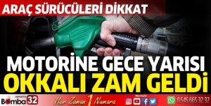 Araç sürücüleri dikkat! Motorine gece yarısı okkalı zam geldi