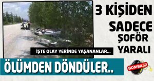 Araç takla attı: 1 yaralı