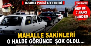 ARAÇLAR PARK HALİNDEYDİ VE...